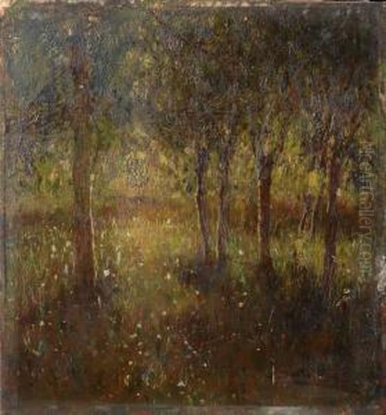 Boschetto Oil Painting by Angelo Dall'Oca Bianca