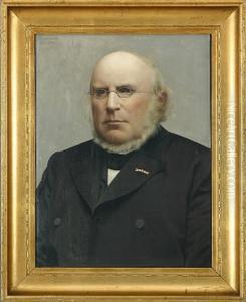 Portrait Of A Gentleman Oil Painting by Christen Dalsgaard