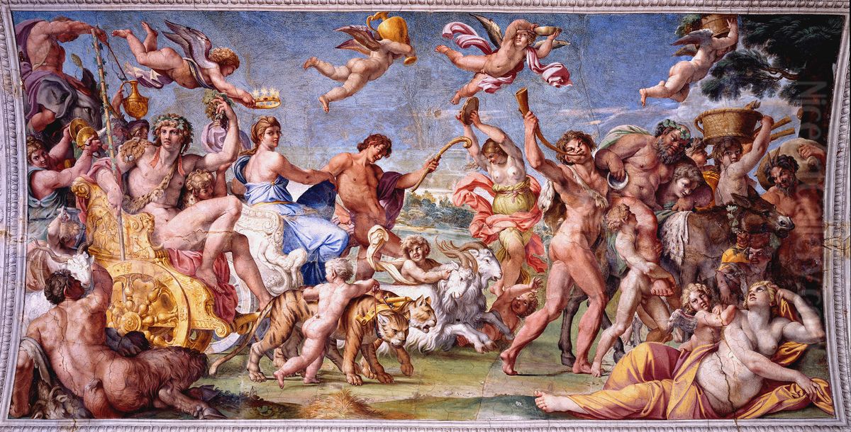 Triumph of Bacchus and Ariadne Oil Painting by Annibale Carracci