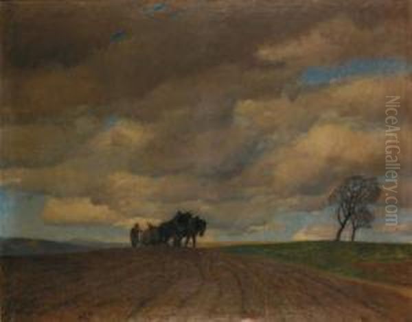 Wiener Akademie Unter Ed. V. Lichtenfels Oil Painting by Constantin Damianos