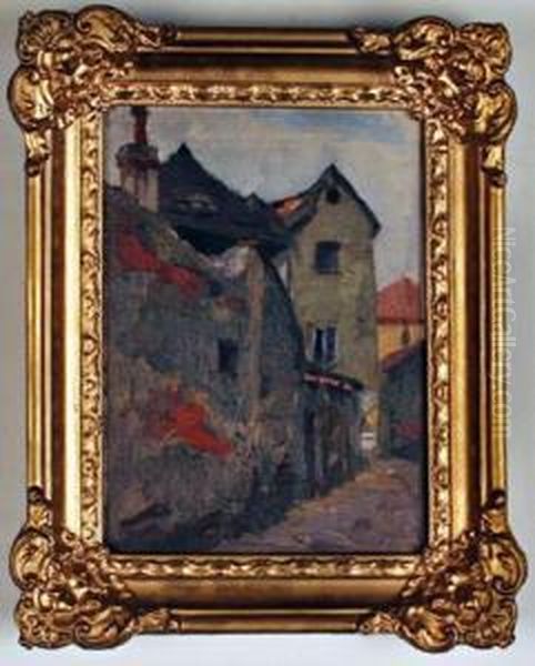 Wiener Akademie Unter Ed. V. Lichtenfels Oil Painting by Constantin Damianos