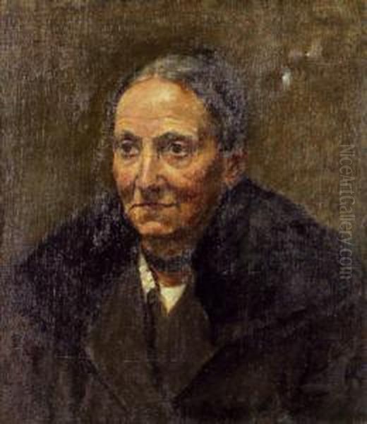 Damenportrait Oil Painting by Constantin Damianos