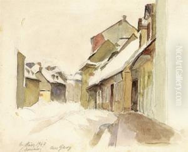 Wiener Akademie Unter Ed. V. Lichtenfels Oil Painting by Constantin Damianos