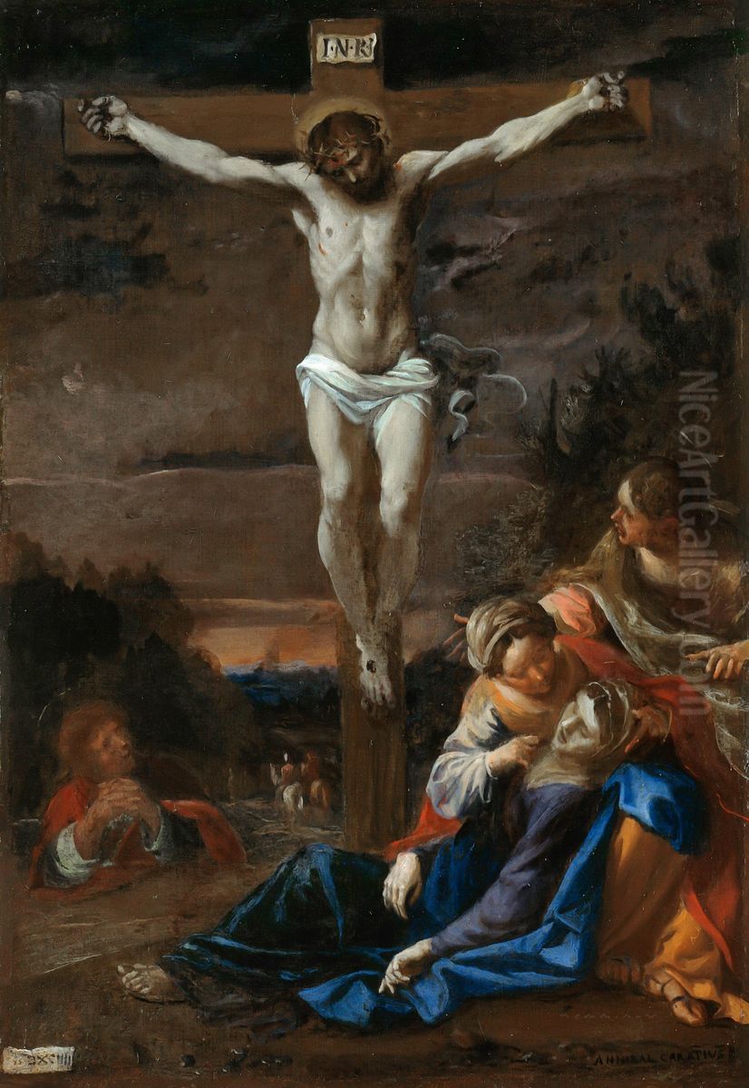 Crucifixion Oil Painting by Annibale Carracci