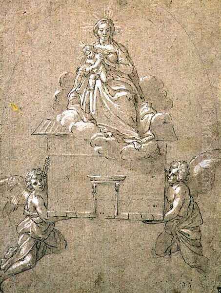 The Madonna of Loreto Oil Painting by Annibale Carracci