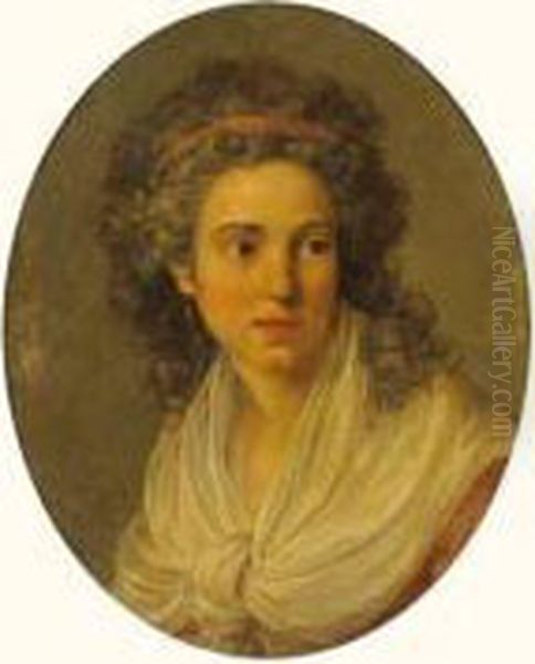 Portrait De Femme Oil Painting by Henri Pierre Danloux