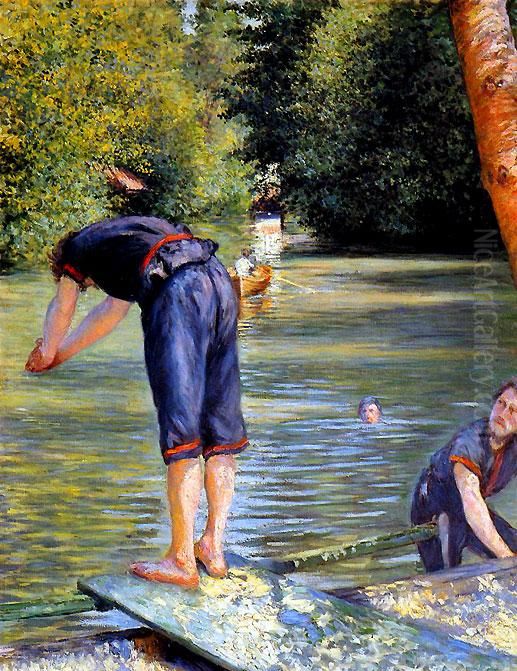 Bathers Oil Painting by Gustave Caillebotte
