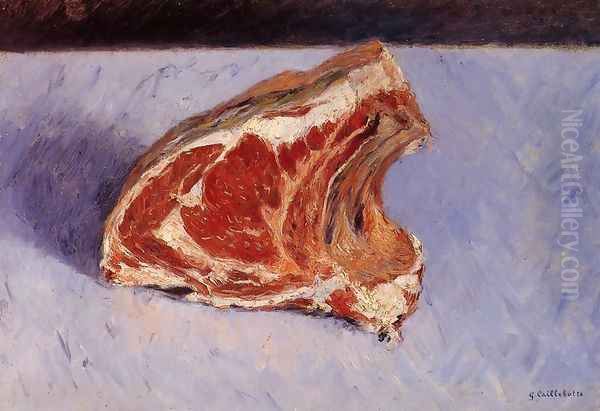 Rib Of Beef Oil Painting by Gustave Caillebotte
