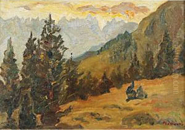 Paesaggio Di Montagna Oil Painting by Marco Davanzo