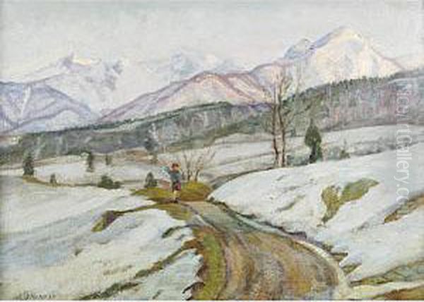 Nevicata Oil Painting by Marco Davanzo