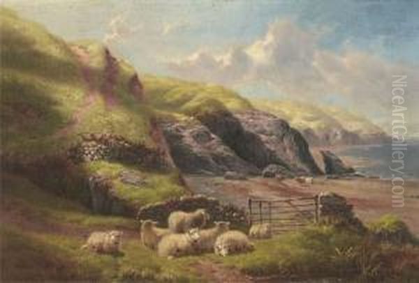 Penllach Bay, Carnarvonshire Oil Painting by William Davies