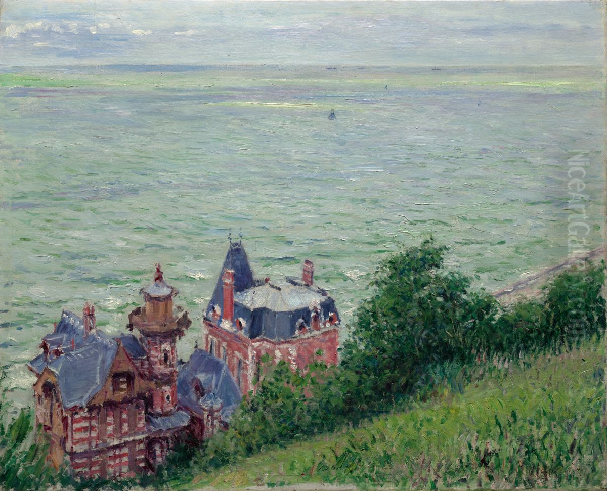 Villas At Trouville Oil Painting by Gustave Caillebotte