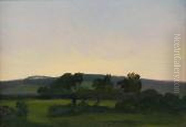 Ewhurst Hill, Surrey Oil Painting by Henry William Banks Davis, R.A.
