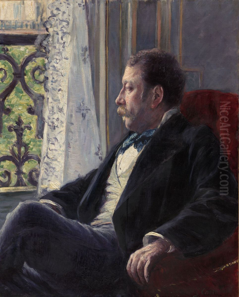 Portrait of a Man Oil Painting by Gustave Caillebotte