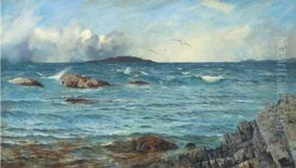 Across The Sea To The Island Beyond Oil Painting by Thomas C. S. Benham