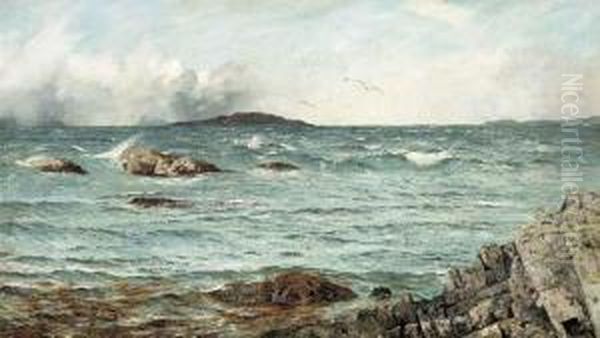 Across The Sea To The Islands Beyond Oil Painting by Thomas C. S. Benham
