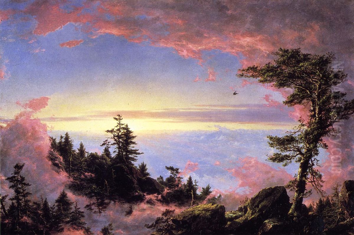 Above The Clouds At Sunrise Oil Painting by Frederic Edwin Church