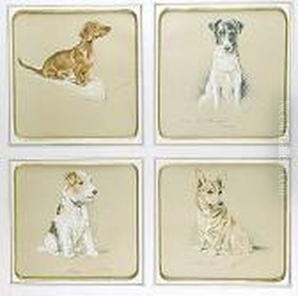 Perros Oil Painting by Lucy Dawson