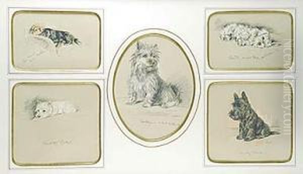 Perros Oil Painting by Lucy Dawson