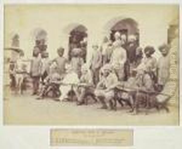 Hyderabad Oil Painting by Lala Deen, Raja Dayal