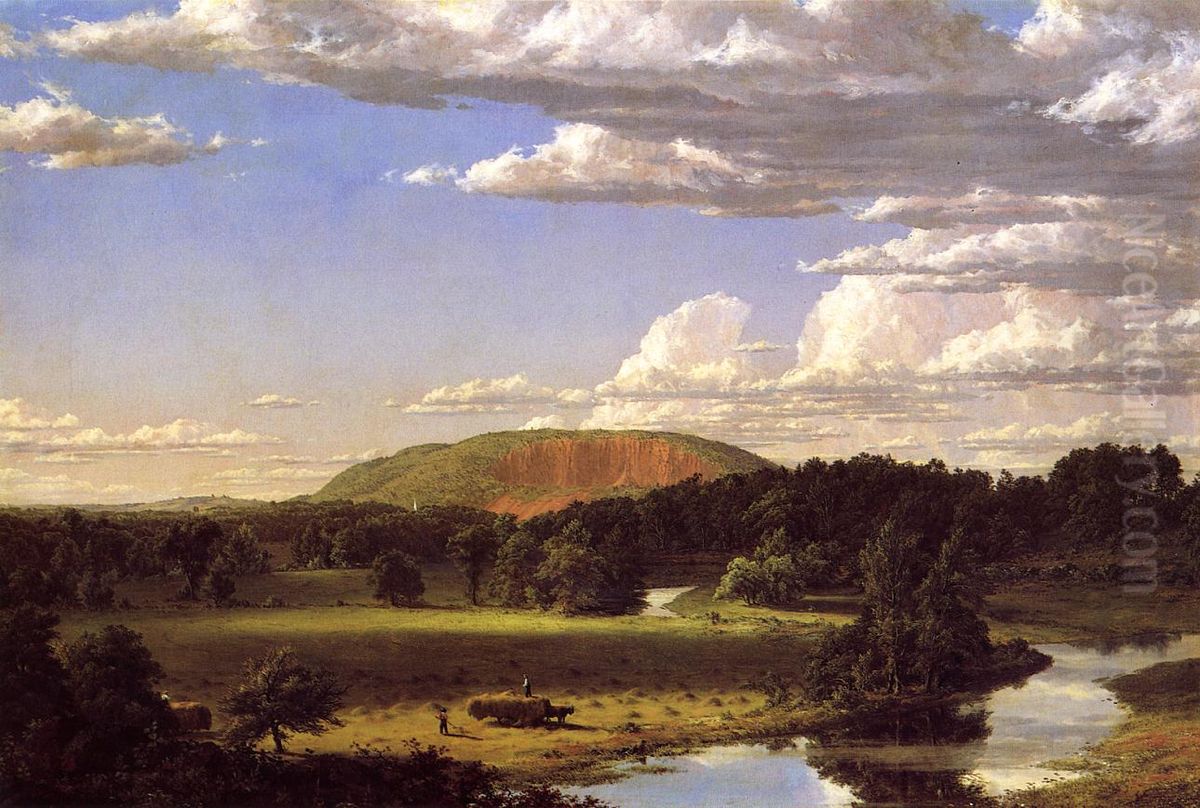 West Rock, New Haven Oil Painting by Frederic Edwin Church
