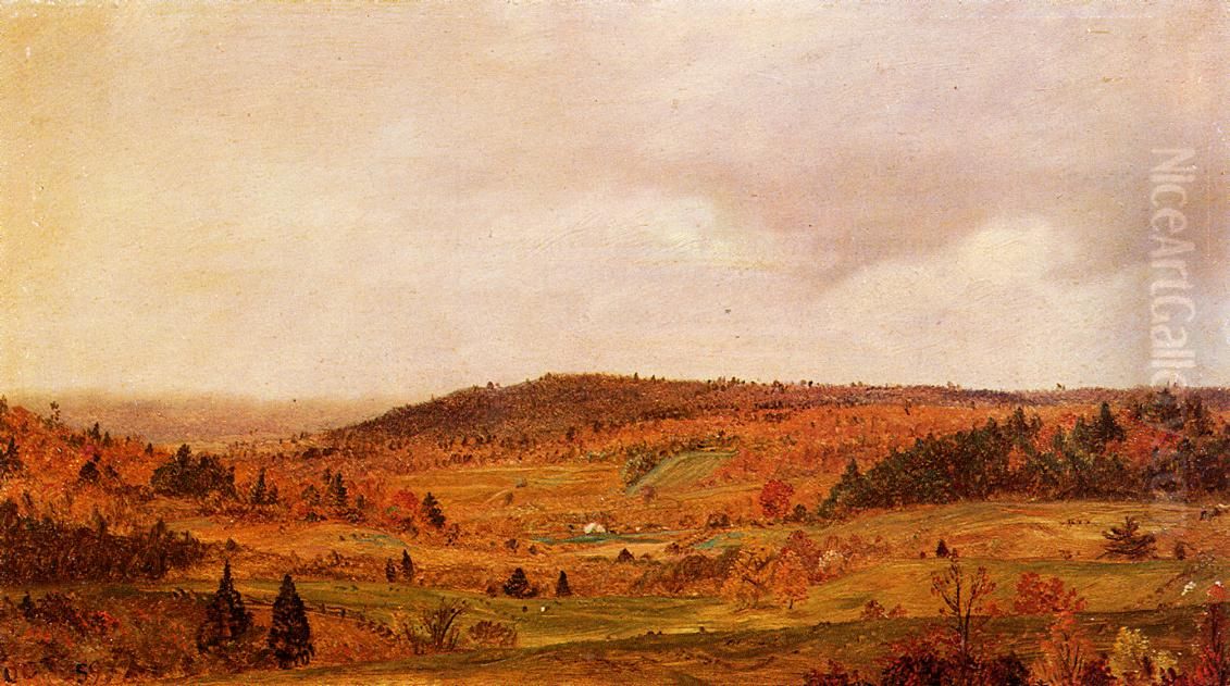 Autumn Shower Oil Painting by Frederic Edwin Church