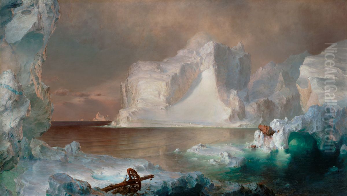 The Icebergs Oil Painting by Frederic Edwin Church