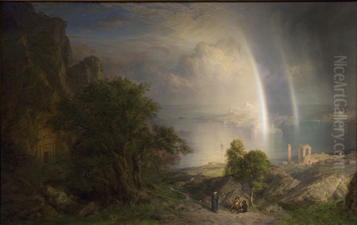 The Aegean Sea Oil Painting by Frederic Edwin Church
