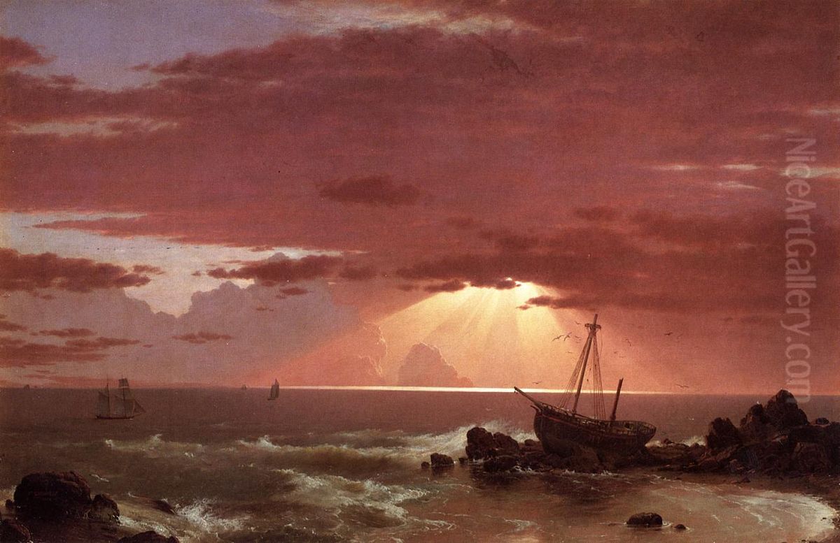 The Wreck Oil Painting by Frederic Edwin Church