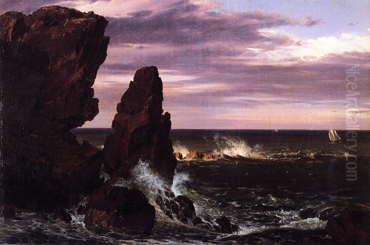 Coast Scene Oil Painting by Frederic Edwin Church