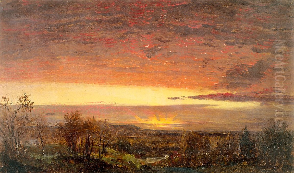 Sunrise Oil Painting by Frederic Edwin Church
