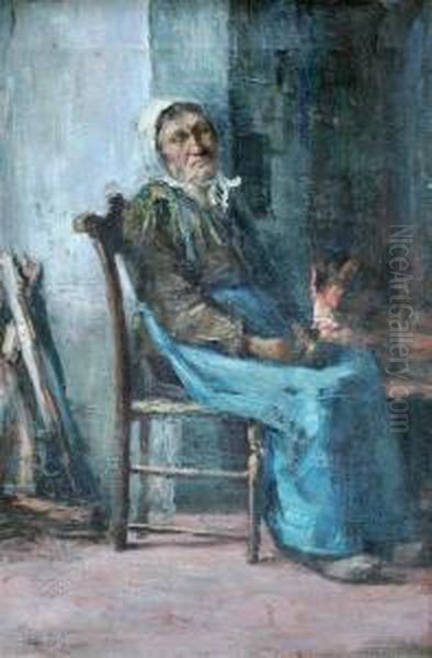 Le Repos Oil Painting by Adrien Ferdinand de Braekeleer