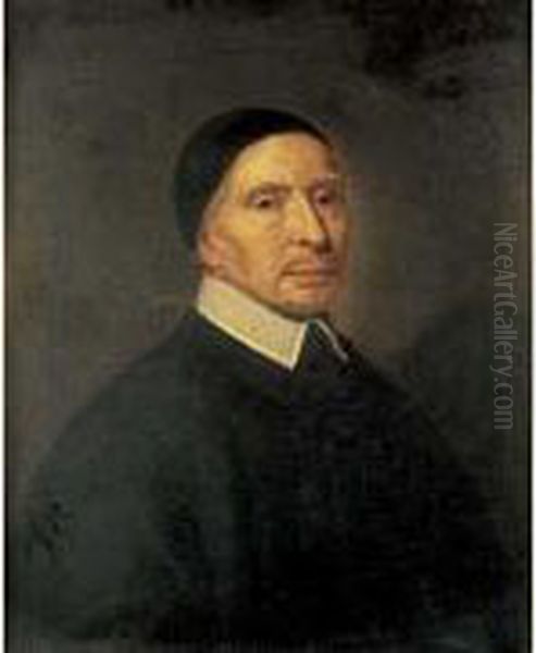 Portrait Du Pere De Saint Pe, Oratorien Oil Painting by Jean-Baptiste De Champaigne