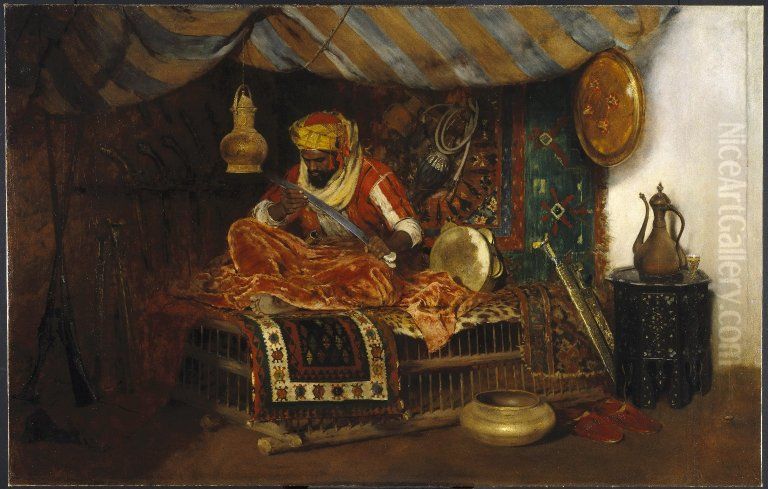 The Moorish Warrior Oil Painting by William Merritt Chase