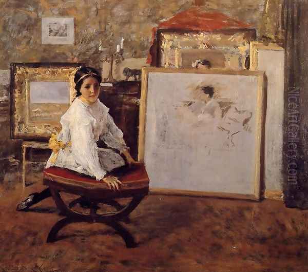 Did You Speak To Me Oil Painting by William Merritt Chase