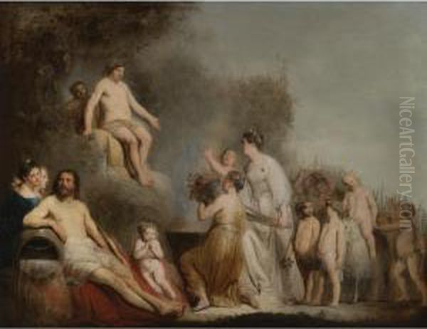 Sold By The J. Paul Getty Museum To Benefit Future Painting Acquisitions
 

 
 
 

 
 Homage To Bacchus Oil Painting by Pieter de Grebber