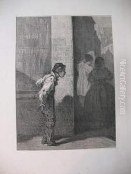 En Carnaval. Oil Painting by Henri De Groux