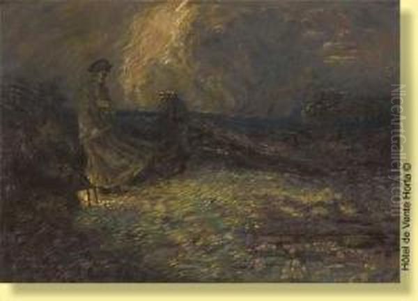 Napoleon Bonaparte A La Lueur Oil Painting by Henri De Groux