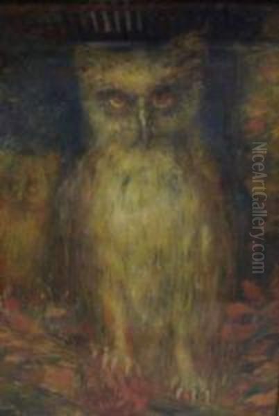 La Chouette Oil Painting by Henri De Groux