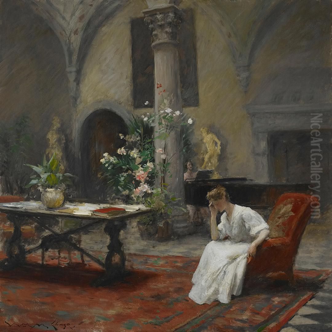 The Song Oil Painting by William Merritt Chase