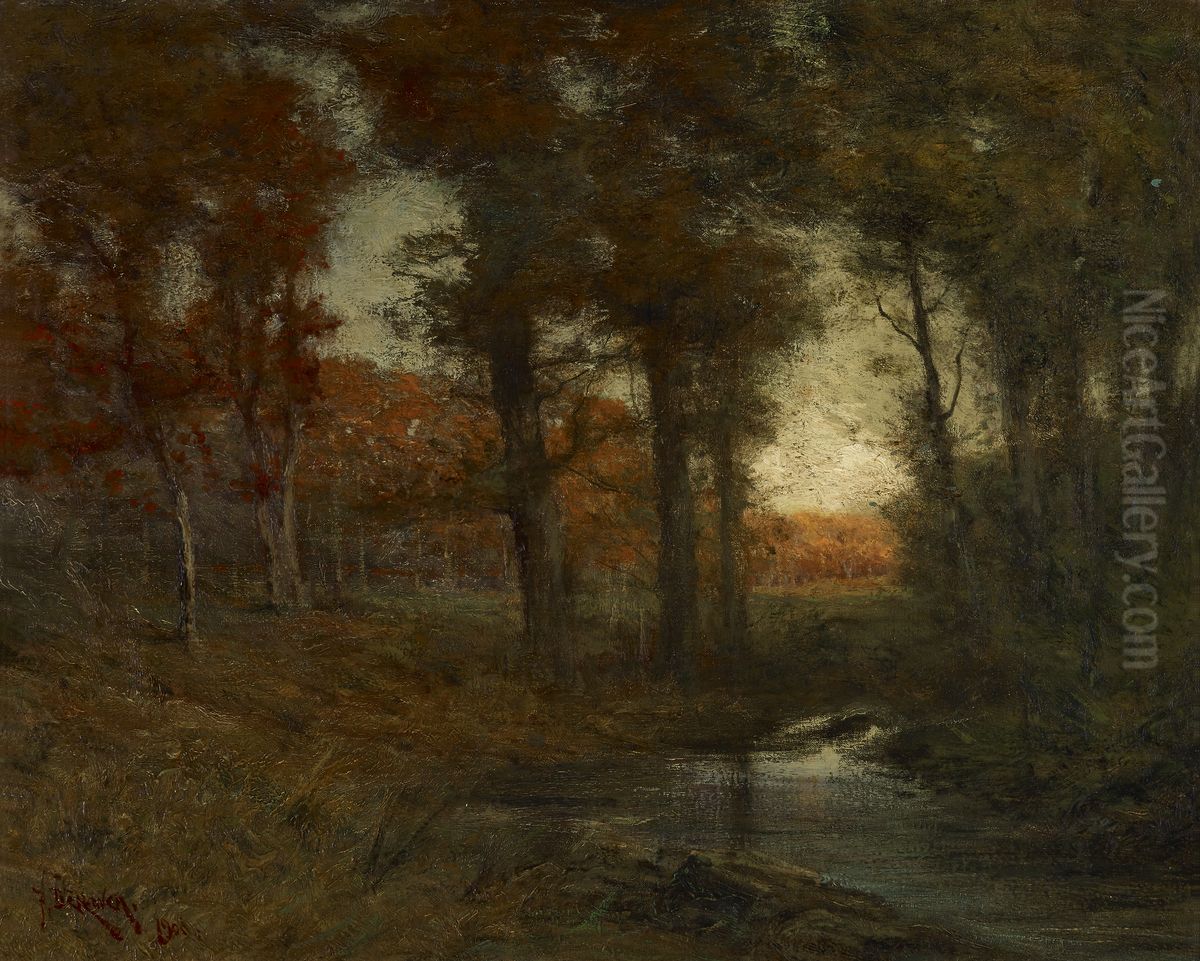 October Morning Oil Painting by Franklin De Haven