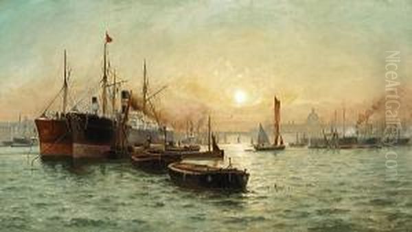 The Early Hours Oil Painting by Charles John de Lacy