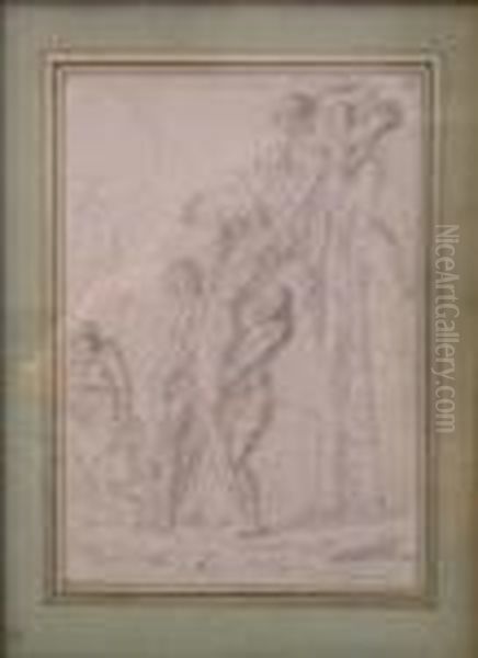 Descente De Croix Oil Painting by Louis-Felix De Larue