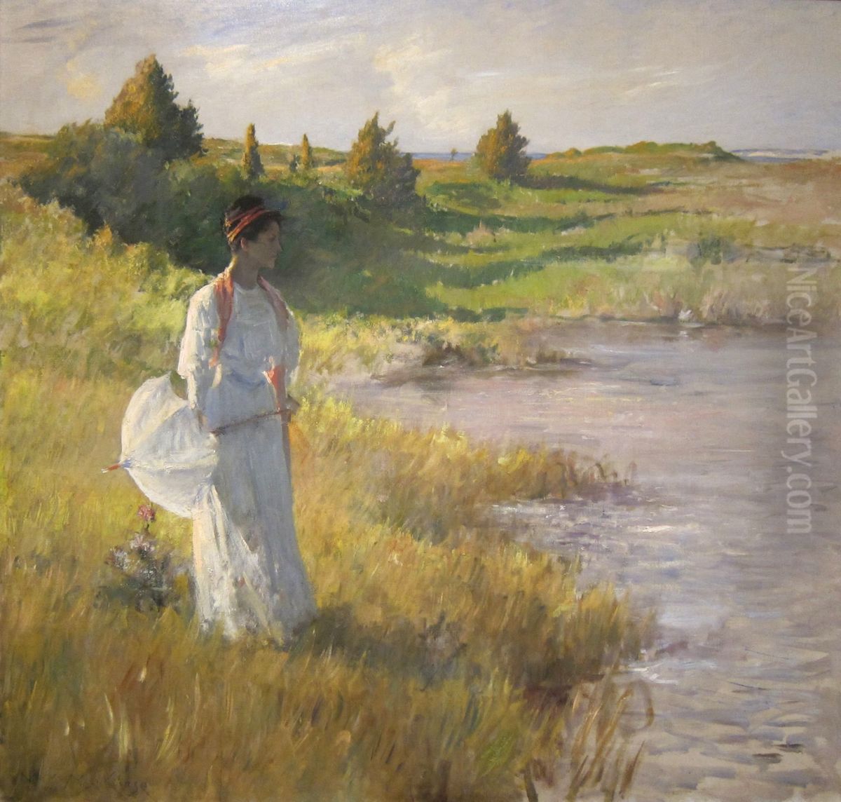 An Afternoon Stroll Oil Painting by William Merritt Chase