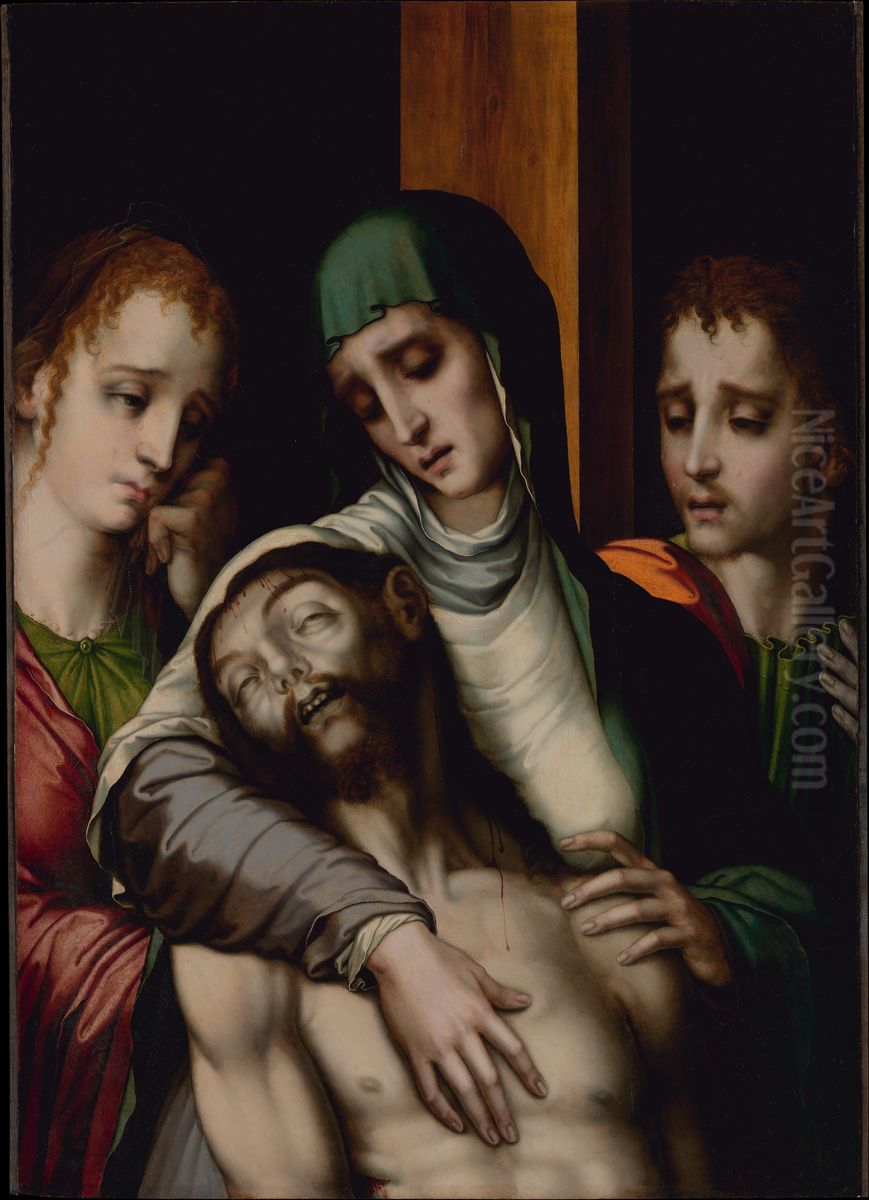 The Lamentation Oil Painting by Luis de Morales