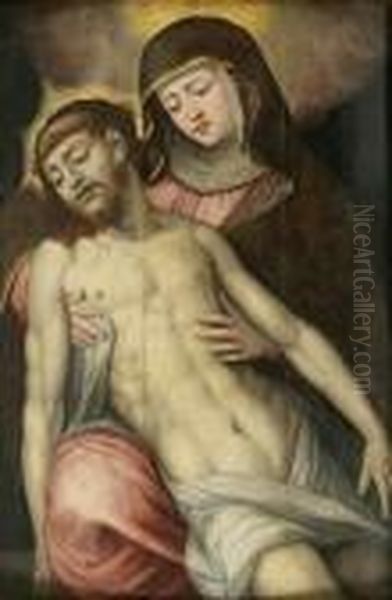 Pieta Oil Painting by Luis de Morales