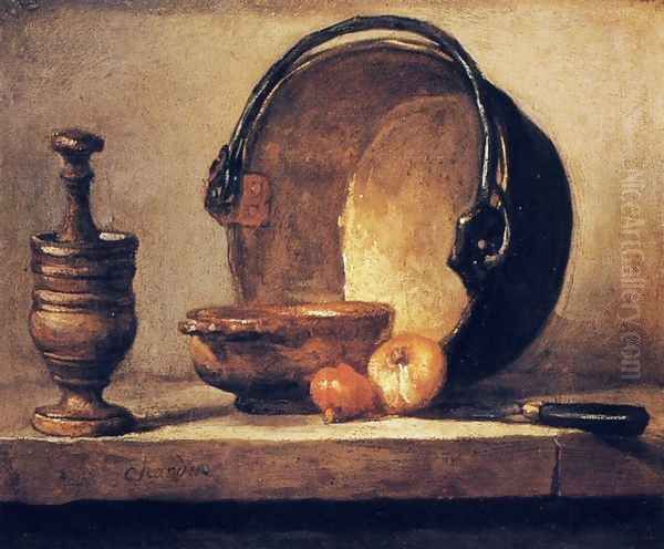 Still-Life Oil Painting by Jean-Baptiste-Simeon Chardin