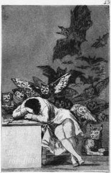 Los Caprichos Oil Painting by Francisco Goya Fuendetodos