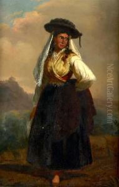 Mulher 'tricana' Oil Painting by Francisco Goya Fuendetodos