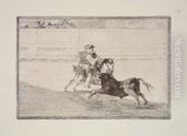 Untitled Oil Painting by Francisco Goya Fuendetodos